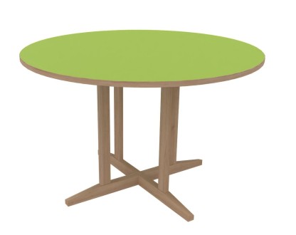 Table Soline piètement à dégagement latéral - Ø 120 CM